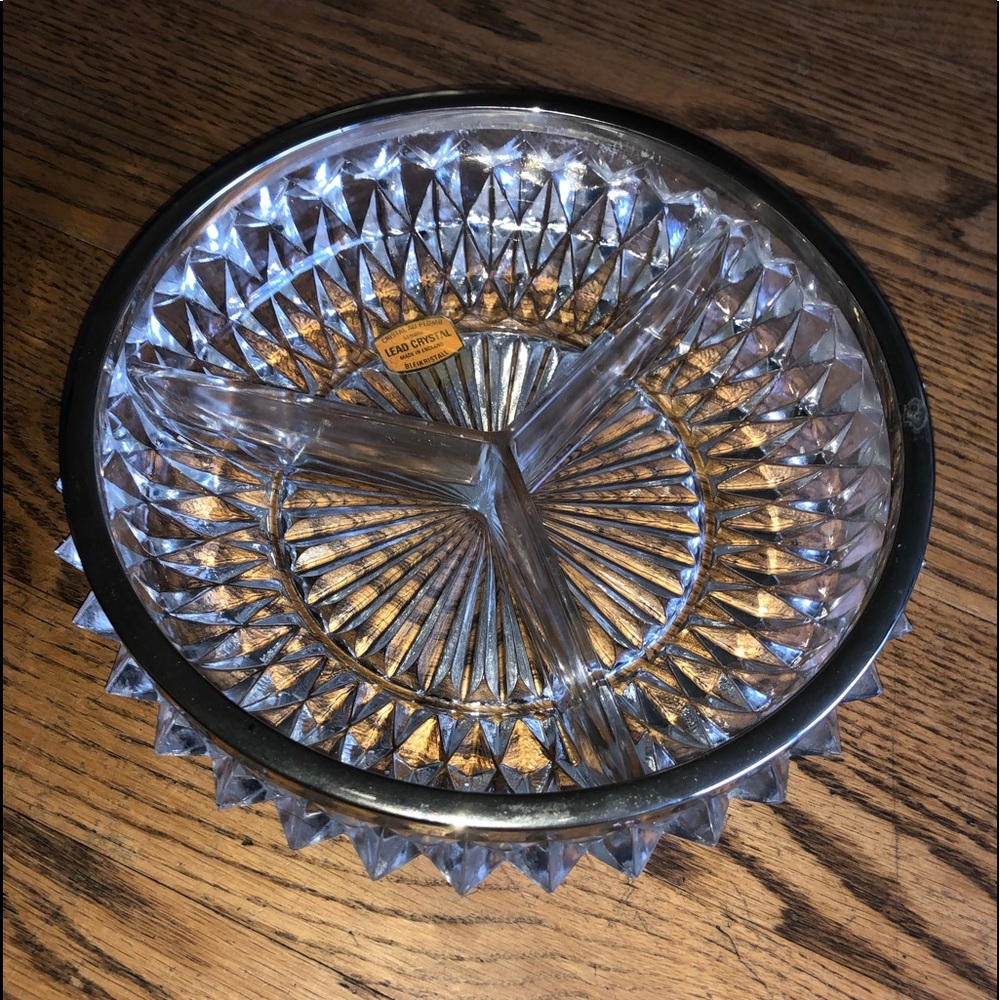 bleikristall lead crystal dish
